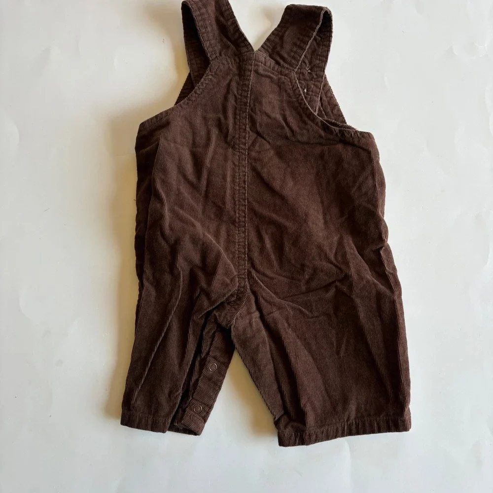 Disney Baby Tigger Snow Cool Brown Corduroy Overalls 0-3M Winnie the Pooh
